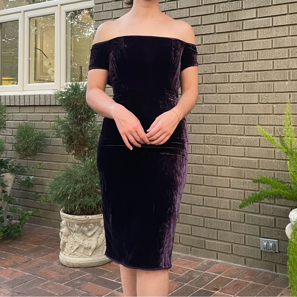 BCBGMaxAzria velvet dress